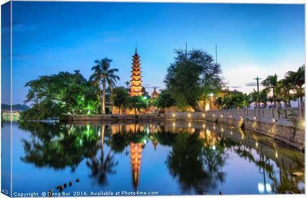 Tran Quoc Pagoda Canvas Print by Dong Bui