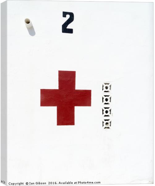 Red Cross Canvas Print by Ian Gibson