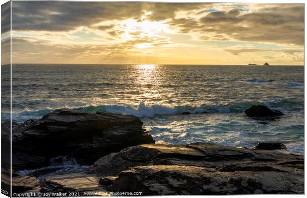 Constantine bay, Cornwall, England, UK  Canvas Print by Joy Walker