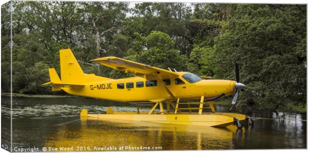 CESSNA SEAPLANE YELLOW Canvas Print by Sue Wood