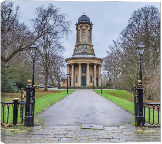 Saltaire United Reformed Church in West Yorkshire. Canvas Print by Ros Crosland