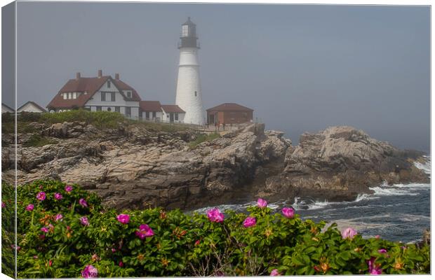 Portland Head lighthouse Maine Canvas Print by Jo Anne Keasler