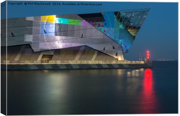 The Deep in Hull, Test Screen on the Humber Canvas Print by Phil MacDonald