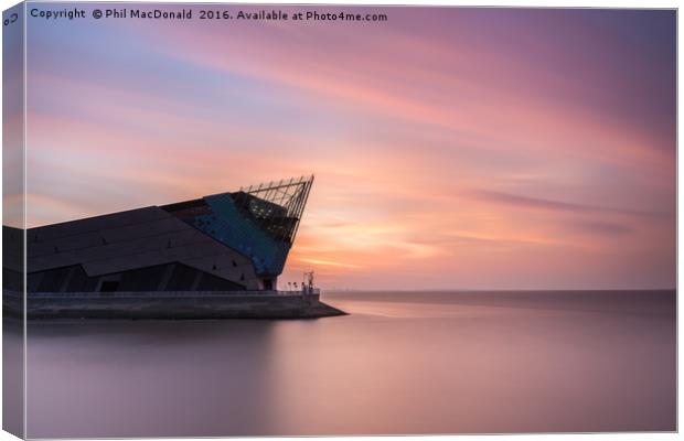 The Deep in Hull, Sunrise on the Humber Canvas Print by Phil MacDonald
