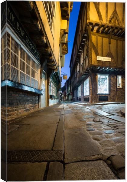 Blue Hour at The Shambles, York Canvas Print by Phil MacDonald