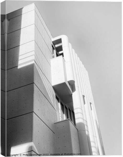 High Key Brutalism  Canvas Print by Philip Openshaw