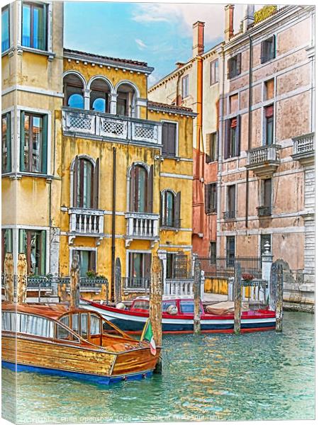 Rio de la Fescada - Venice Canvas Print by Philip Openshaw