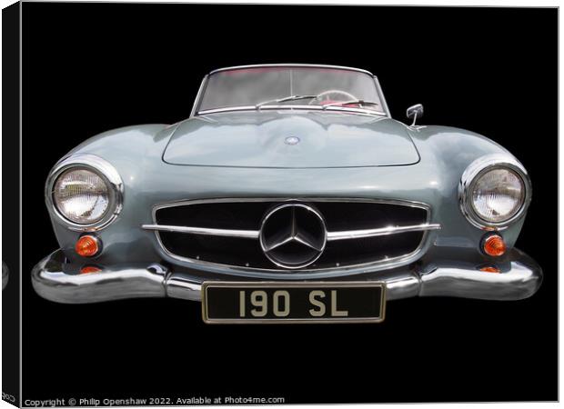Mercedes-Benz 190 S Canvas Print by Philip Openshaw
