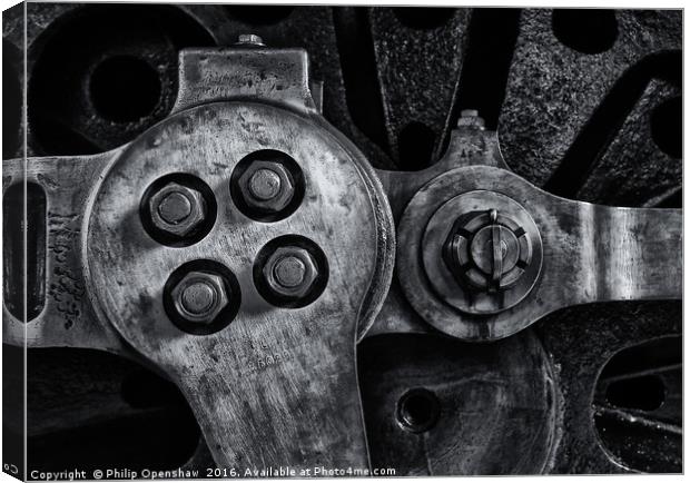 Rods and Bolts Canvas Print by Philip Openshaw