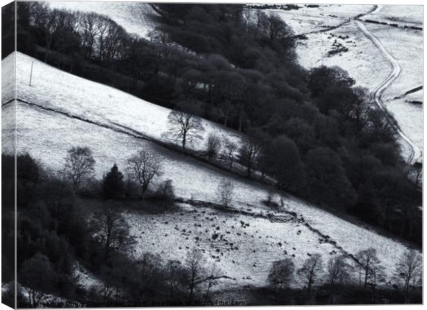 winter boundaries Canvas Print by Philip Openshaw