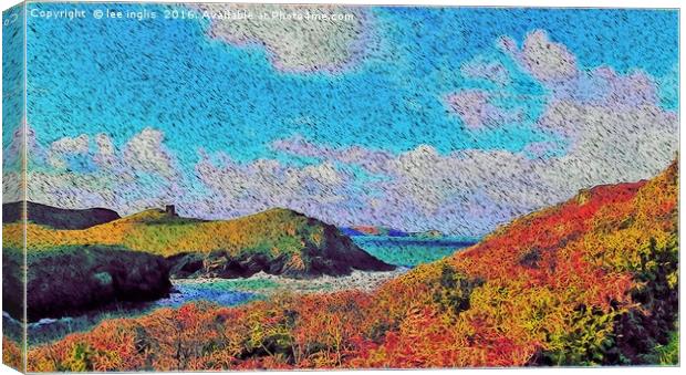 impressions of port quin Canvas Print by Lee Inglis