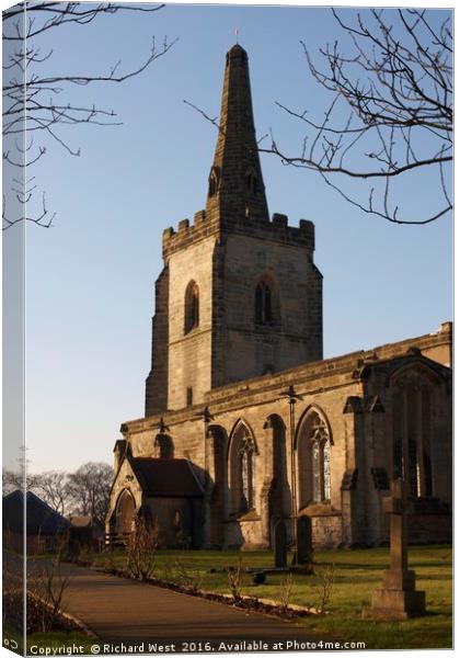 St. Edith Church in Orton on the Hill Canvas Print by Richard West