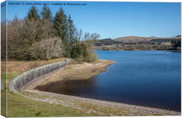 Burrator reservoir Canvas Print by Kevin White