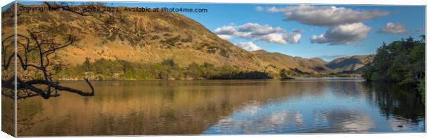 Ullswater panoramic view Canvas Print by Kevin White