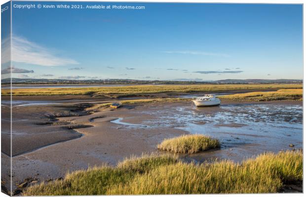 low tide in the Gower Canvas Print by Kevin White