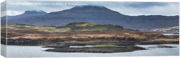 Seal colony panorama near Dunvegan Canvas Print by Kevin White