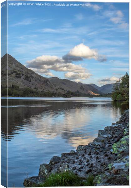 Spring evening at Ullswater Canvas Print by Kevin White