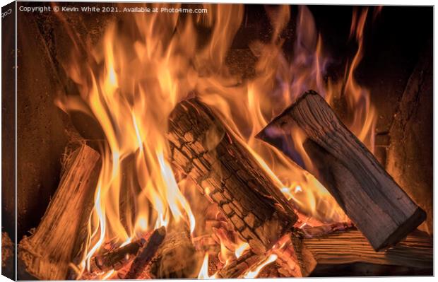 Fire Canvas Print by Kevin White