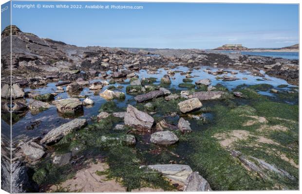 Angle Bay in Pembrokeshire Canvas Print by Kevin White