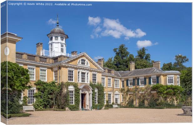 Polesden Lacey mansion house Canvas Print by Kevin White