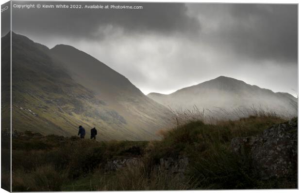 Braving the cold Canvas Print by Kevin White