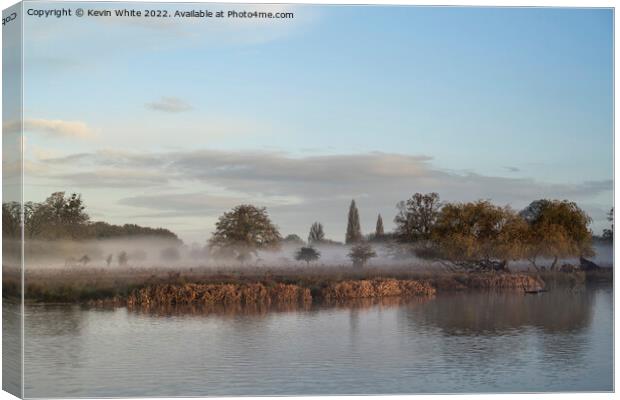 Magical mist early mornings in Surrey Canvas Print by Kevin White