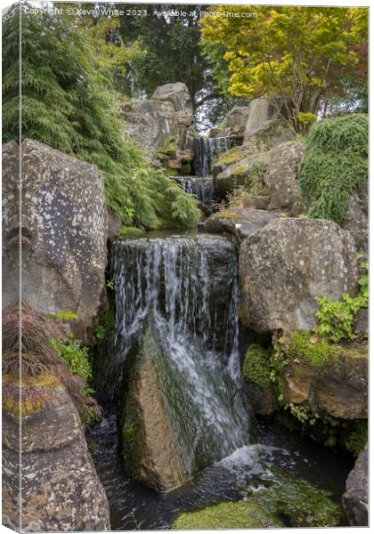 Waterfall in the heart of Surrey Canvas Print by Kevin White