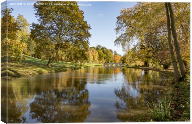 Glorious autumn colors in Surrey Canvas Print by Kevin White