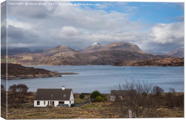 Kenmore on Loch Torridon Canvas Print by Kevin White