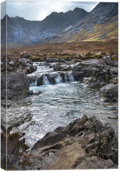 Fairy Pools western Isles Canvas Print by Kevin White