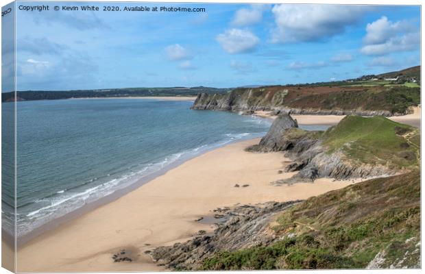 south wales beach Canvas Print by Kevin White