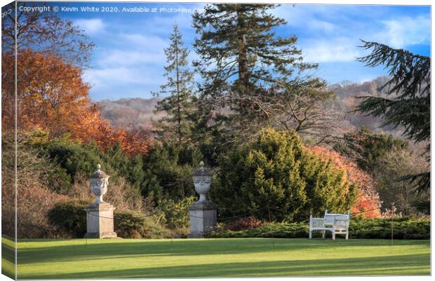 Polesden Lacey autumn gardens Canvas Print by Kevin White