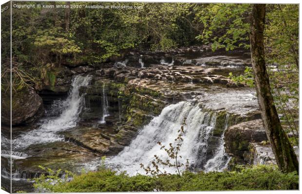Aysgarth falls Yorkshire Dales Canvas Print by Kevin White