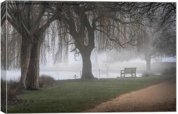 Cold misty morning Canvas Print by Kevin White