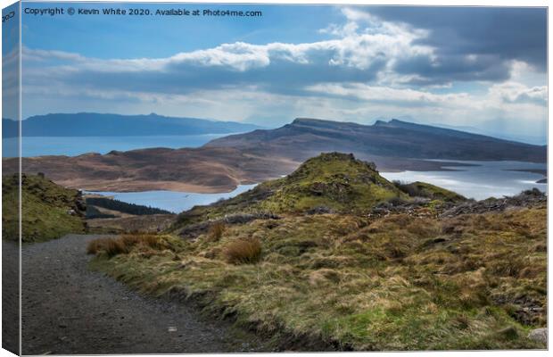 View from Old Man of Storr Canvas Print by Kevin White