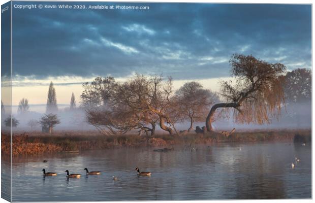 Gathering mist Canvas Print by Kevin White