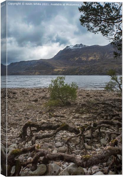 Loch Maree Canvas Print by Kevin White