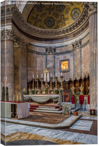 Alter of the Pantheon Canvas Print by Kevin White