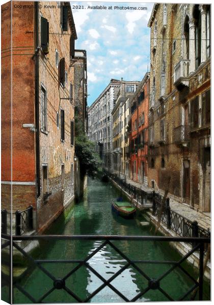 brush strokes of Venice Canvas Print by Kevin White