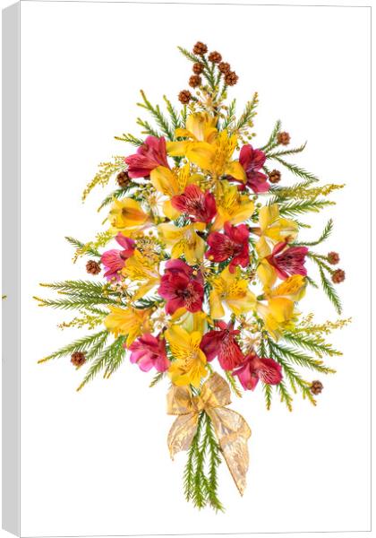 Peruvian Lily Christmas tree Canvas Print by Jacky Parker