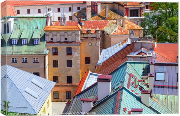 Old buildings of Lublin, Poland Canvas Print by Łukasz Szczepański