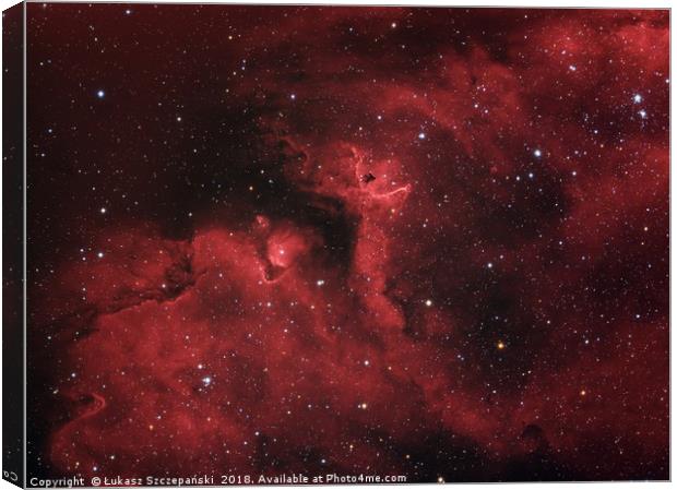 Star forming region in Soul Nebula Canvas Print by Łukasz Szczepański