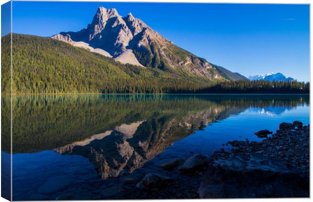 Reflection on Emerald Lake Canvas Print by Kevin Livingstone
