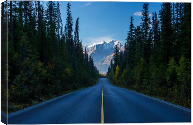 Road to Alberta Canvas Print by Kevin Livingstone