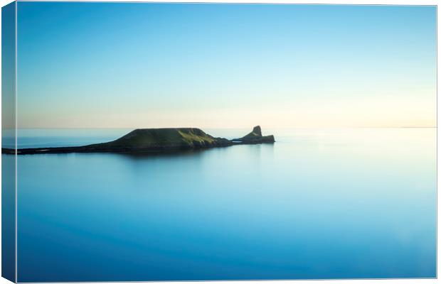 Worms Head, Gower Canvas Print by Gerald Davies