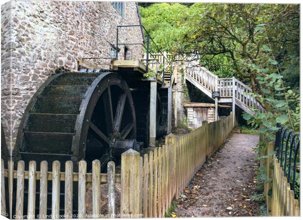 Dunster Mill Canvas Print by Linda Cooke