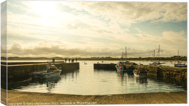 Beadnell in Summer Canvas Print by Gary Clarricoates