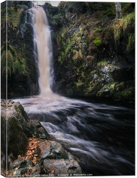 Linhope Spout Canvas Print by Gary Clarricoates