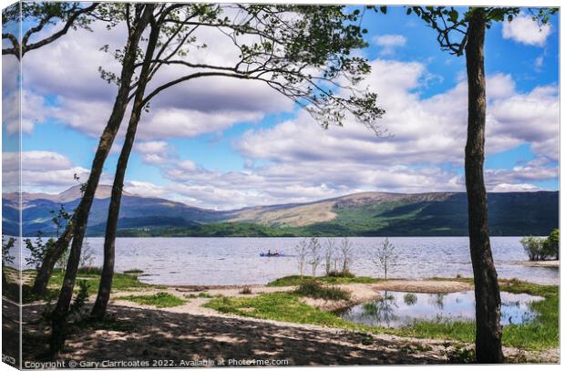 In the Shade at Loch Lomond Canvas Print by Gary Clarricoates