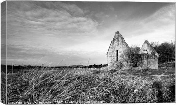 Chapel Ruins at Alnmouth Canvas Print by Gary Clarricoates
